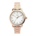 Timex Quartz White Dial Ladies Watch