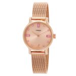 Timex Transcend X BCRF Quartz Crystal Pink Dial Ladies Watch