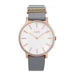 Timex Transcend Quartz White Dial Ladies Watch