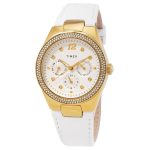 Timex Simone Multifunction Quartz Crystal White Dial Ladies Watch