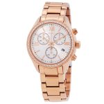 Timex Chronograph Quartz Crystal Silver Dial Ladies Watch